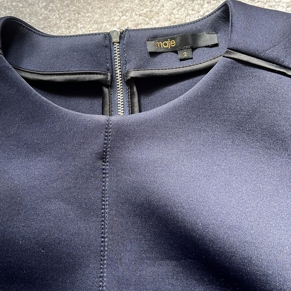 Maje neoprene top Size 2 - Picture 2 of 3